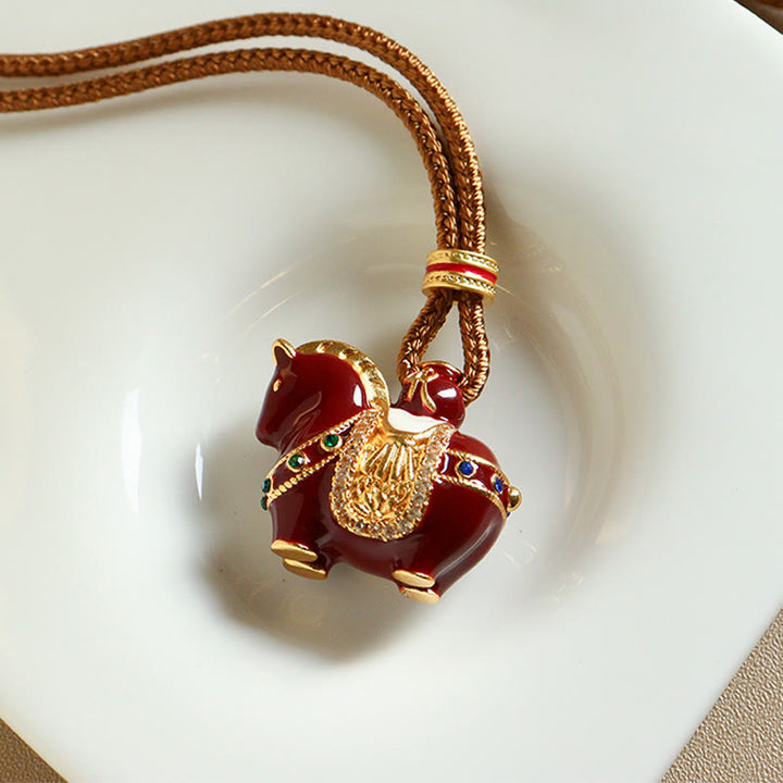 Buddha Stones午年 銅製 バランスネックレス ペンダント - image 3