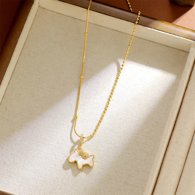 Buddha Stones午年用 銅製 幸運のネックレスペンダント - image 4