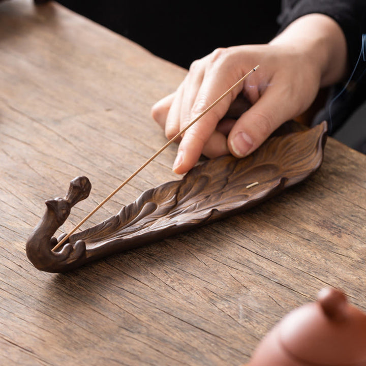 Buddha Stones孔雀型幸運繁栄家の装飾 香炉 - image 9