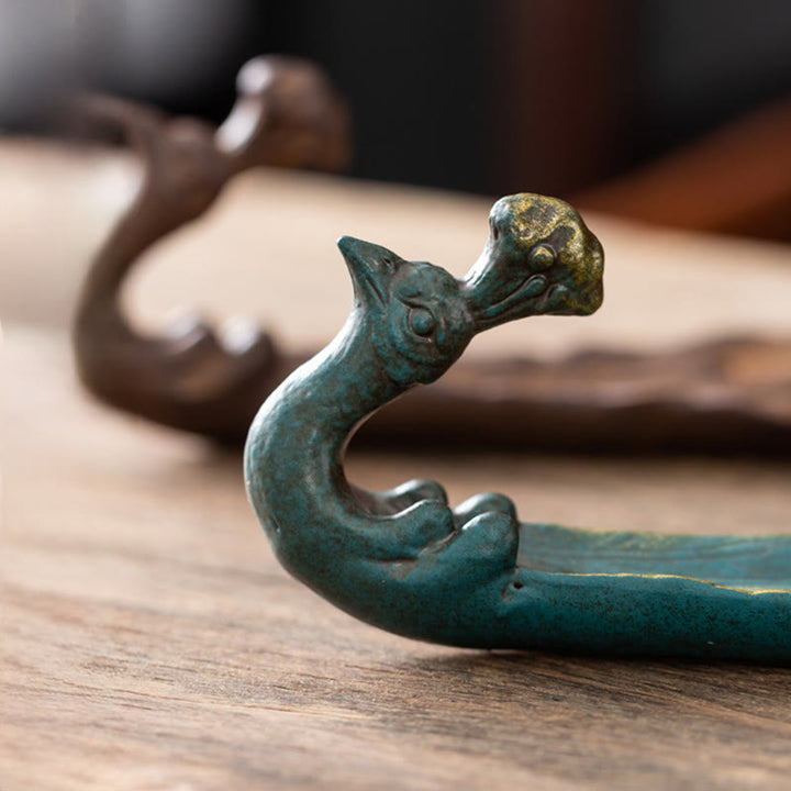 Buddha Stones孔雀型幸運繁栄家の装飾 香炉 - image 10