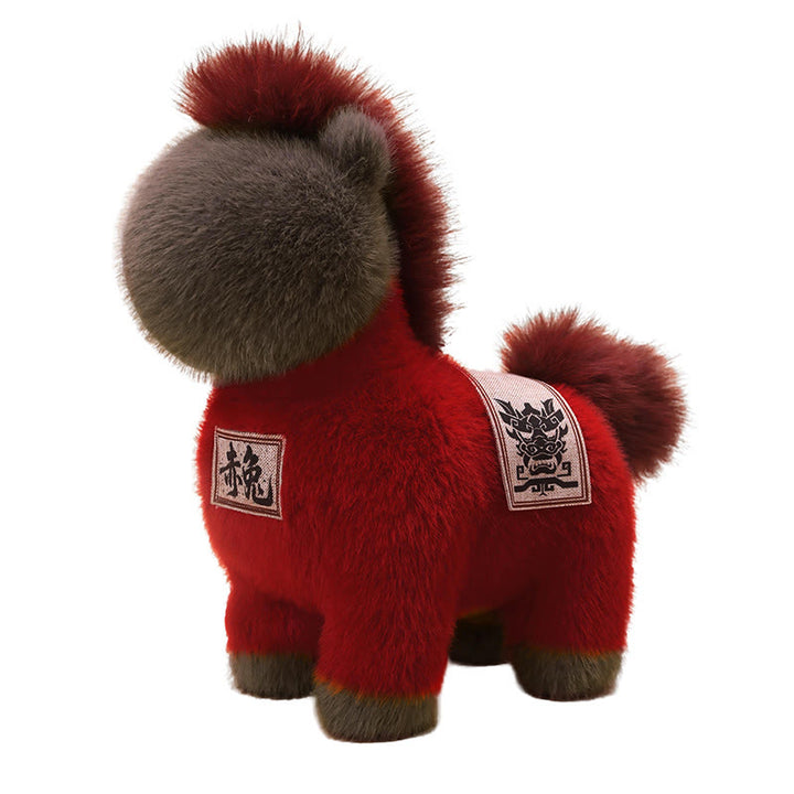 馬年刺繍入りBuddha Stones入り鞍パッドぬいぐるみホームデコレーション - image 3