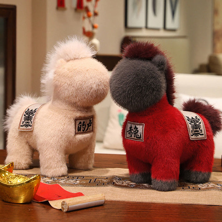 馬年刺繍入りBuddha Stones入り鞍パッドぬいぐるみホームデコレーション - image 7