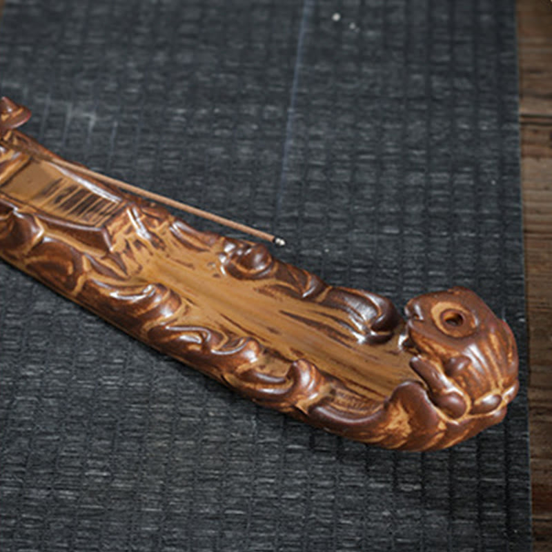 Buddha Stones小型ボート 蝉 家の装飾 香炉 - image 4