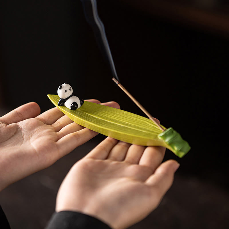 Buddha Stonesパンダホームデコレーション香炉 - image 6