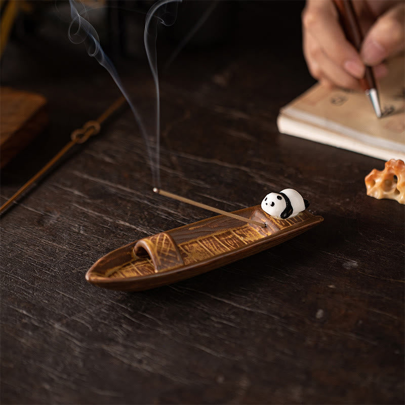 Buddha Stonesパンダホームデコレーション香炉 - image 1