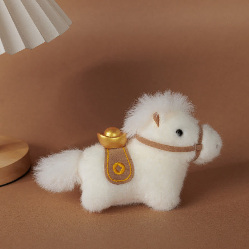 Buddha Stones午年 金塊 単色 ぬいぐるみ ポニー 吊り下げ装飾 - image 2