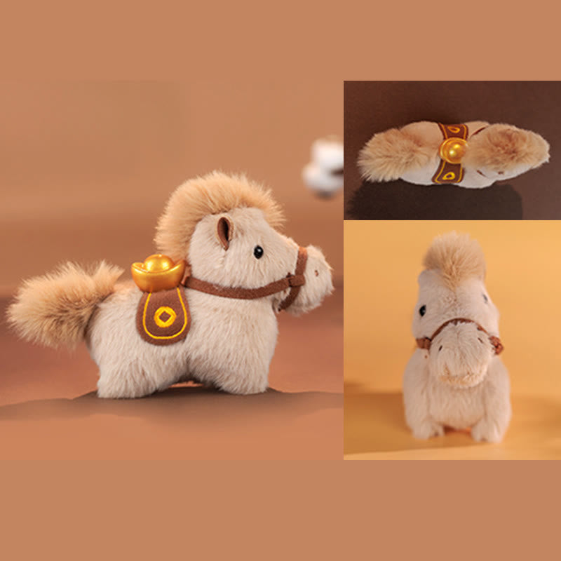 Buddha Stones午年 金塊 単色 ぬいぐるみ ポニー 吊り下げ装飾 - image 14