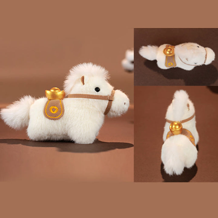 Buddha Stones午年 金塊 単色 ぬいぐるみ ポニー 吊り下げ装飾 - image 4