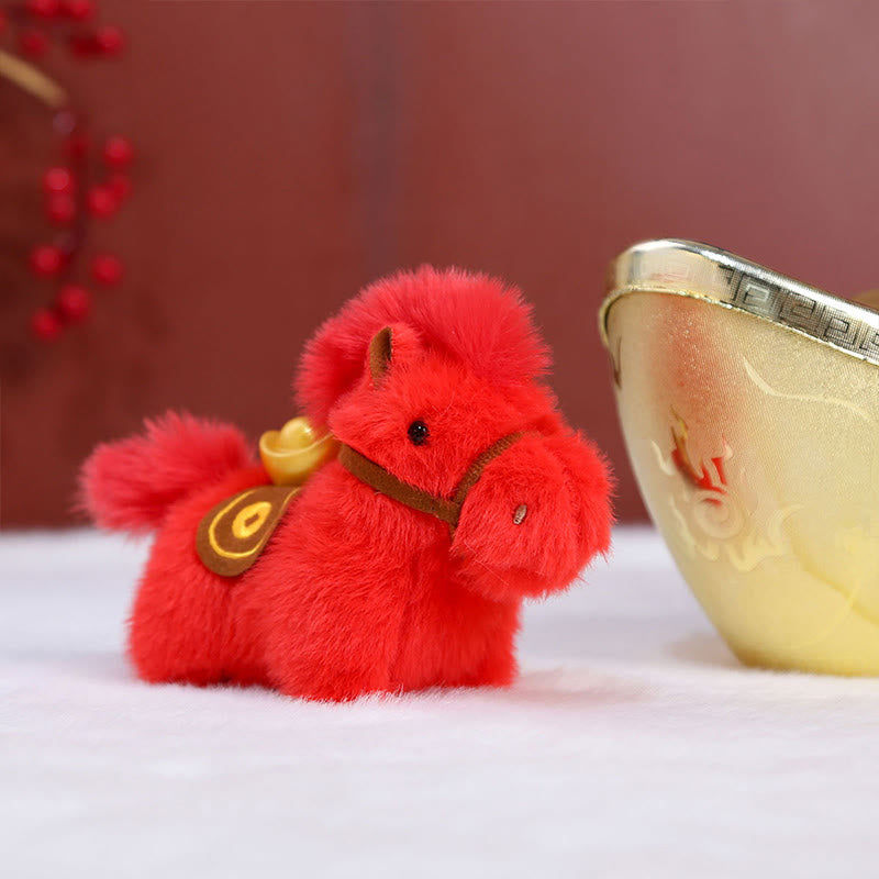 Buddha Stones午年 金塊 単色 ぬいぐるみ ポニー 吊り下げ装飾 - image 8