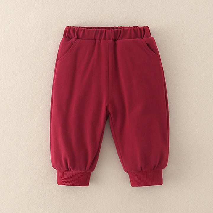 Buddha Stones 2点セット 冬用 ウサギ ピーチ柄 ベビー 幼児 男の子 コットン 長袖 タンスーツ 伸縮性ウエスト パンツ ポケット付き 衣装セット - image 14