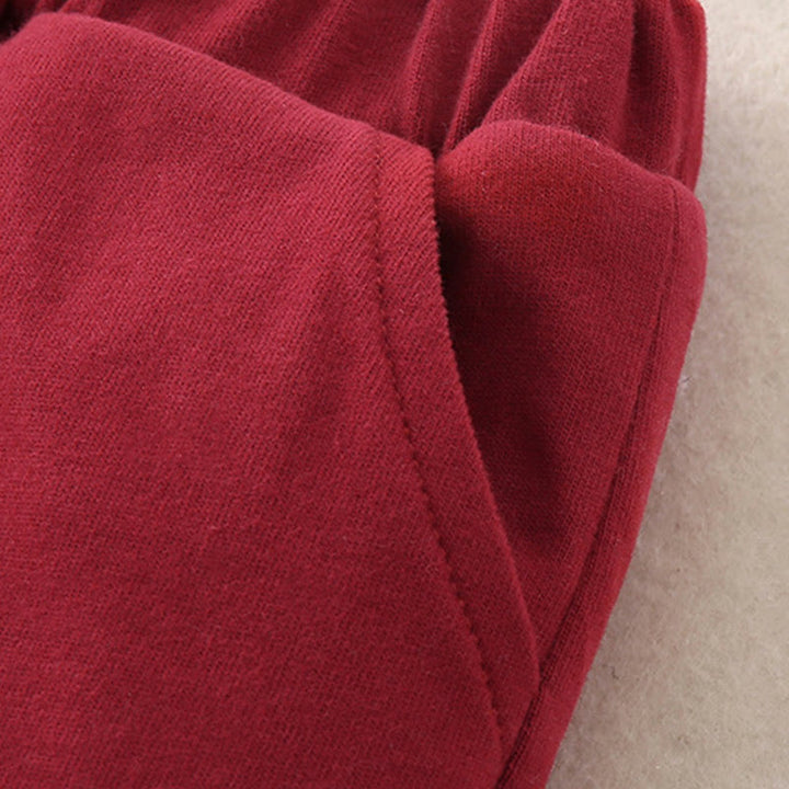 Buddha Stones 2点セット 冬用 ウサギ ピーチ柄 ベビー 幼児 男の子 コットン 長袖 タンスーツ 伸縮性ウエスト パンツ ポケット付き 衣装セット - image 16