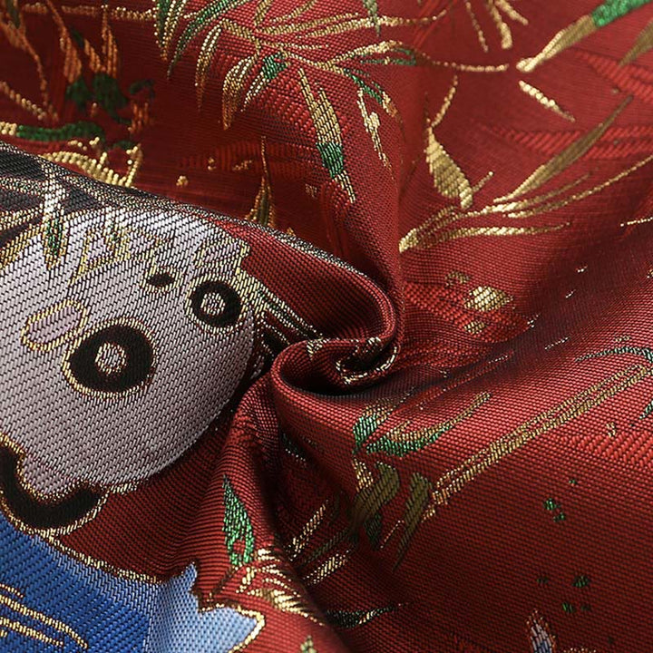 Buddha Stones 2点セット 冬 かわいいパンダ 竹デザイン 男の子 長袖 唐装 伸縮性ウエストパンツ 衣装セット - image 5