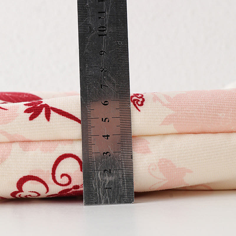 Buddha Stonesと冬の蝶と縁起の良い雲のデザイン 女の子用コットン長袖ワンピースロンパース - image 13