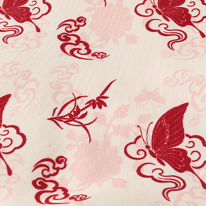 Buddha Stonesと冬の蝶と縁起の良い雲のデザイン 女の子用コットン長袖ワンピースロンパース - image 11