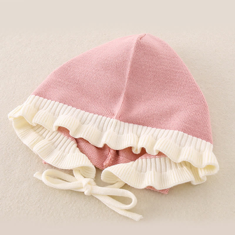 Buddha Stones春秋カラーブロッキング ベビーガールズ 長袖 フード付き ニットワンピース ロンパース - image 10