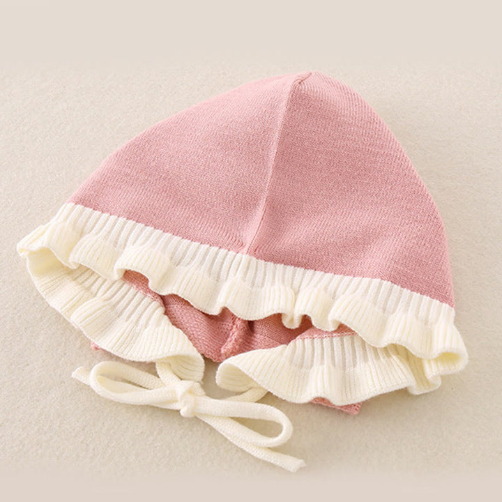 Buddha Stones春秋カラーブロッキング ベビーガールズ 長袖 フード付き ニットワンピース ロンパース - image 10