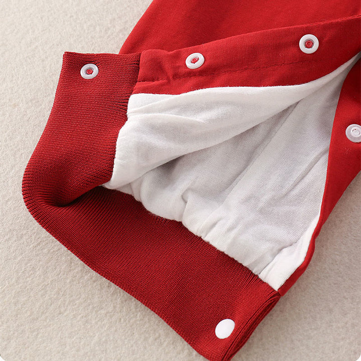 Buddha Stones春 秋 赤 午年 幸運 デザイン ベビー 女の子 男の子 コットン 長袖 ワンピース ロンパース - image 6