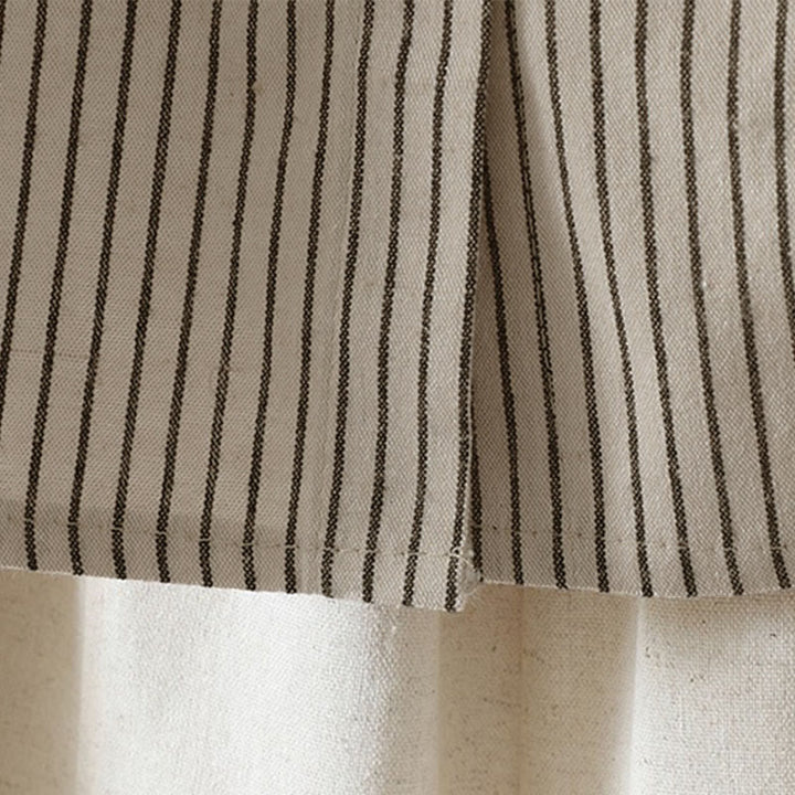 Buddha Stones秋 ストライプ スタンドカラー ボタン レディース 長袖 シャツ ポケット付き - image 11