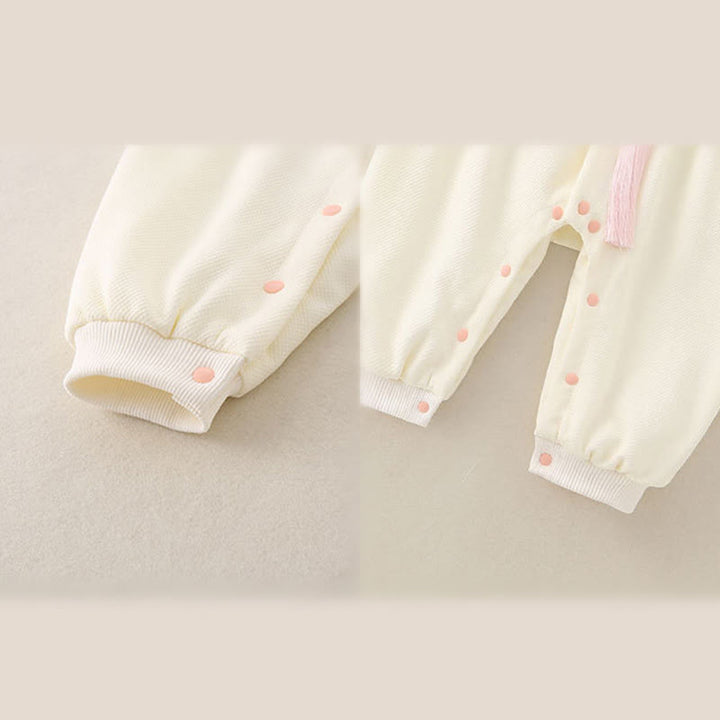 Buddha Stones春秋用 パビリオンデザイン ベビーガール コットン 長袖 ワンピース ロンパース - image 12