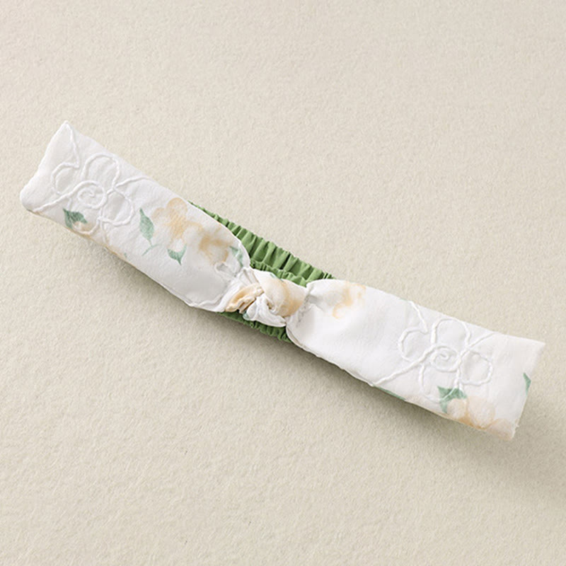 Buddha Stones春 秋 ライトイエロー 花柄 Vネックデザイン ベビーガール コットン 長袖 ワンピース ロンパース - image 11