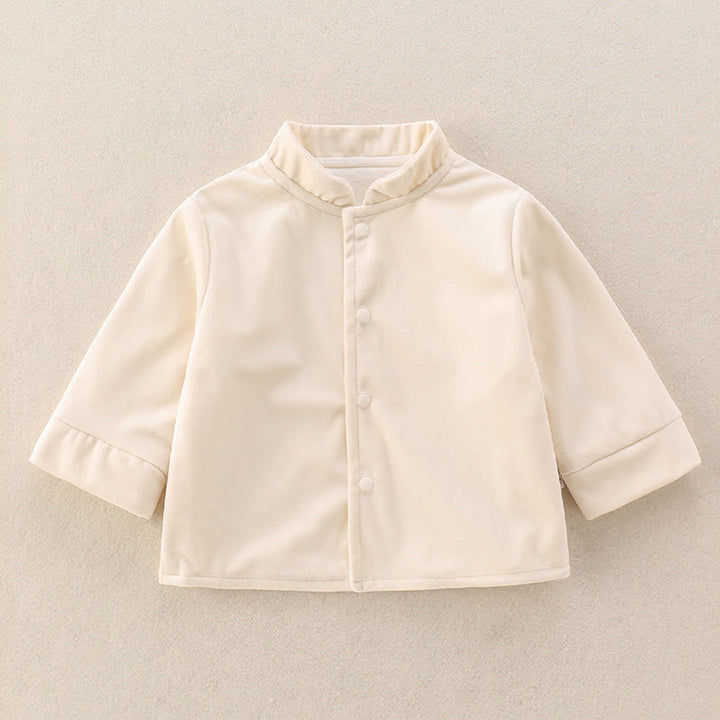 Buddha Stones3点セット 冬山ボトルデザイン ベビーボーイズ コットン 長袖 唐装 ベスト ジャケット 伸縮性ウエスト パンツ 衣装セット - image 4