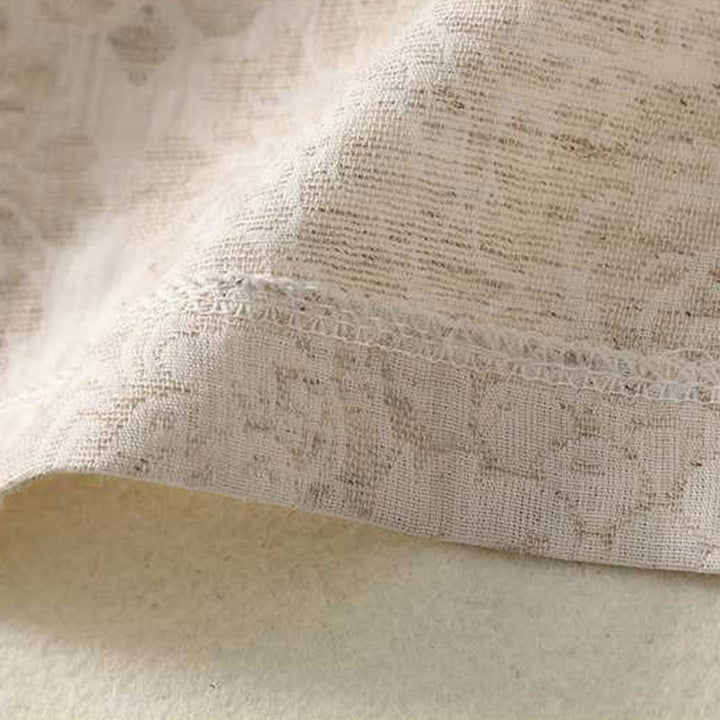 Buddha Stonesレディース 通勤用 テクスチャードパターン フロッグボタンデザイン 長袖 コットンリネンシャツ - image 8