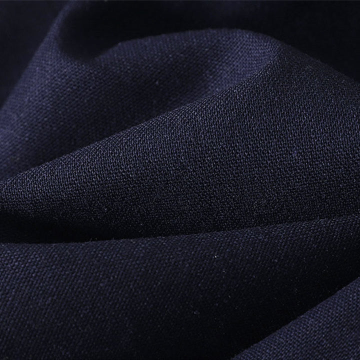 Buddha Stonesレディース 刺繍 伸縮性ウエストバンド ジッパーデザイン コットン ワイドレッグパンツ ポケット付き - image 19