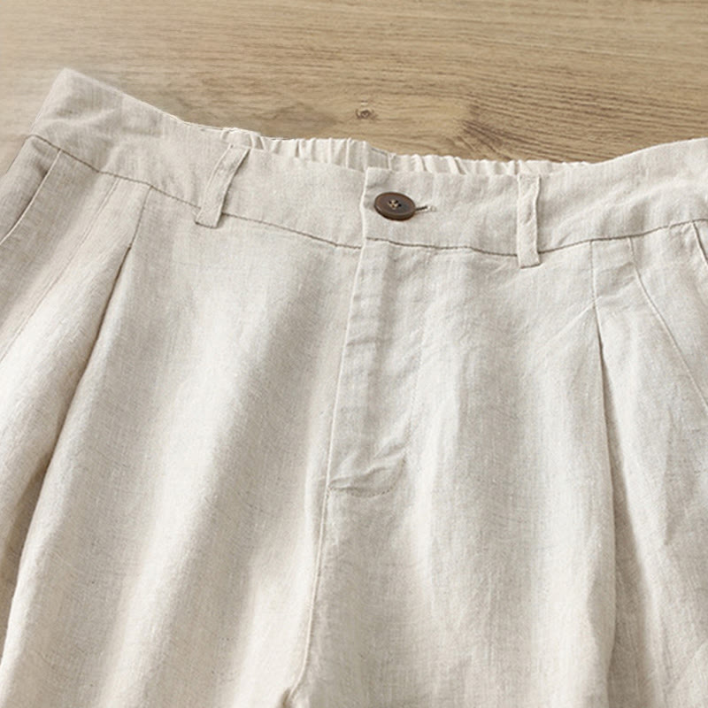 Buddha Stonesレディース 秋冬通勤 無地 ジッパーデザイン コットン ワイドレッグパンツ ポケット付き - image 36