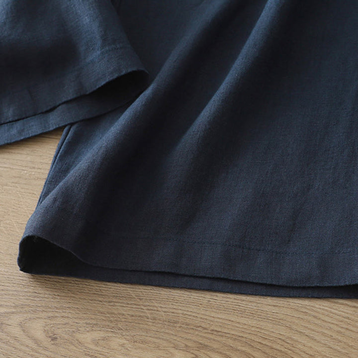 Buddha Stonesレディース 秋冬通勤 無地 ジッパーデザイン コットン ワイドレッグパンツ ポケット付き - image 3