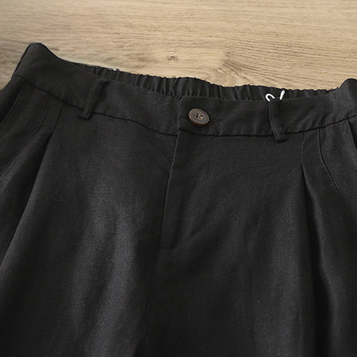 Buddha Stonesレディース 秋冬通勤 無地 ジッパーデザイン コットン ワイドレッグパンツ ポケット付き - image 18