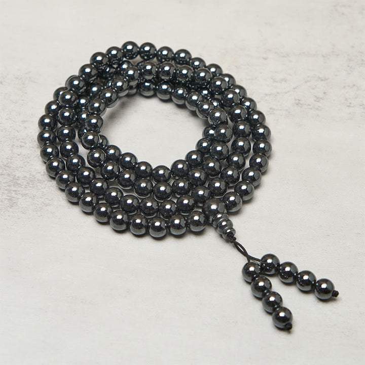 Buddha Stones 108個のテラヘルツビーズ フォーカス クラリティマーラー数珠 - 10mm - image 0