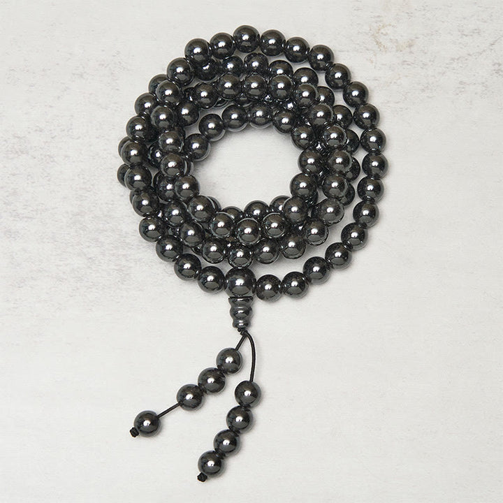 Buddha Stones 108個のテラヘルツビーズ フォーカス クラリティマーラー数珠 - image 1
