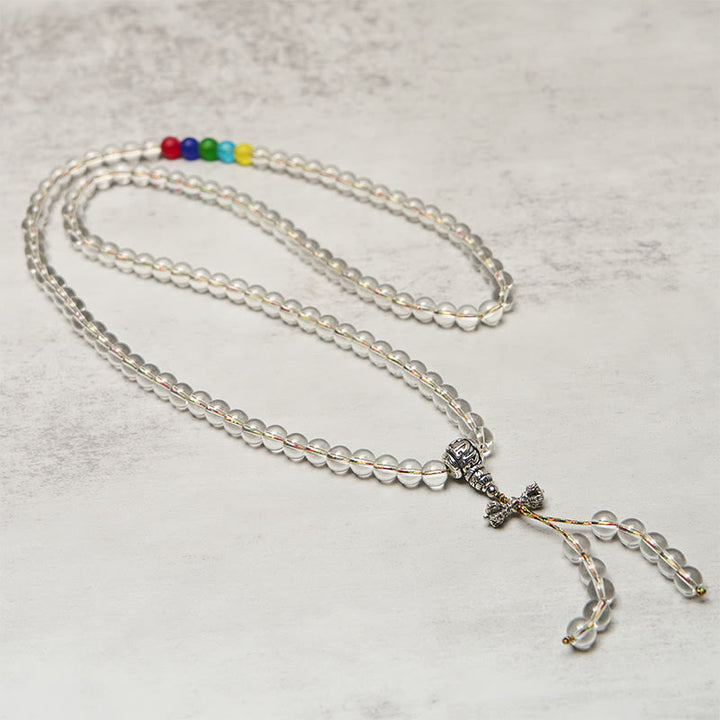 Buddha Stones金剛杵 チャーム 琉璃 108玉 霊力 強さマーラー数珠 - image 2