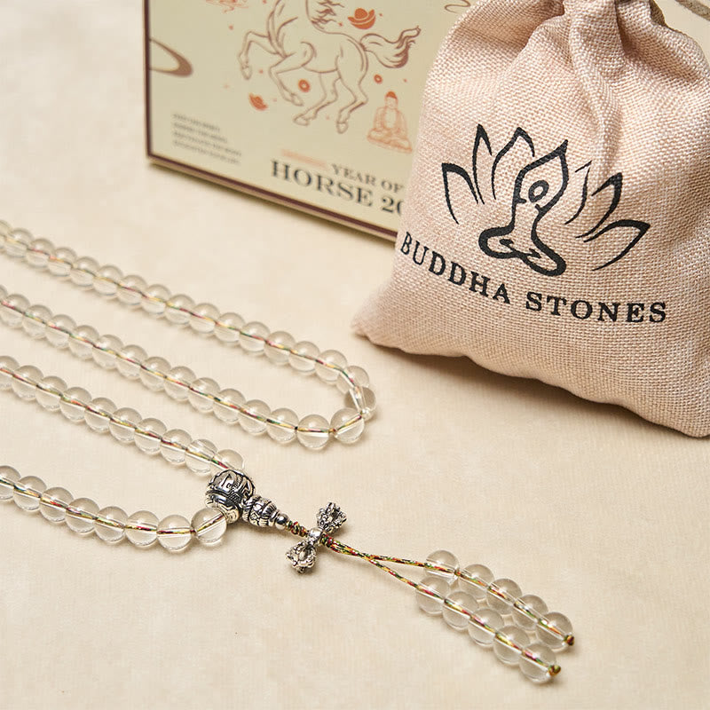 Buddha Stones金剛杵 チャーム 琉璃 108玉 霊力 強さマーラー数珠 - image 6