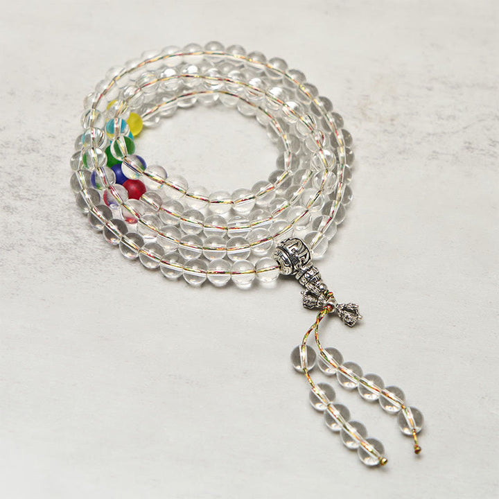 Buddha Stones金剛杵 チャーム 琉璃 108玉 霊力 強さマーラー数珠 - image 1