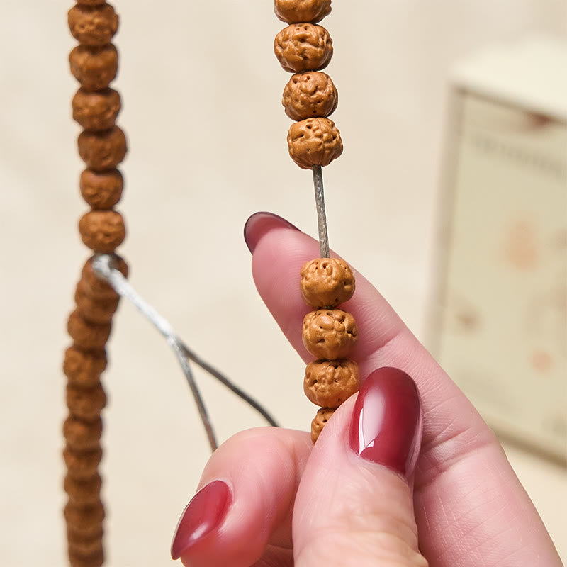 Buddha Stonesチベット 108個入り 菩提樹 財運 縁起物マーラー数珠 - image 5