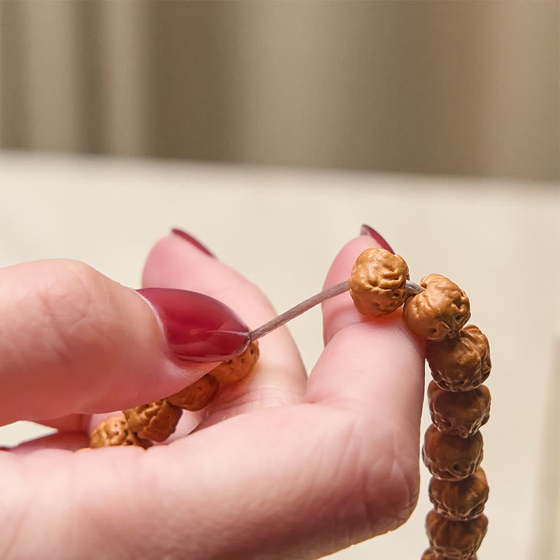 Buddha Stonesチベット 108個入り 菩提樹 財運 縁起物マーラー数珠 - image 4