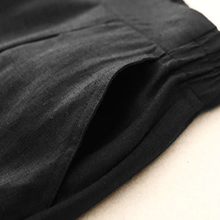 Buddha Stonesレディース 春 無地 シンプル 7-8丈 コットンパンツ ポケット付き - image 8