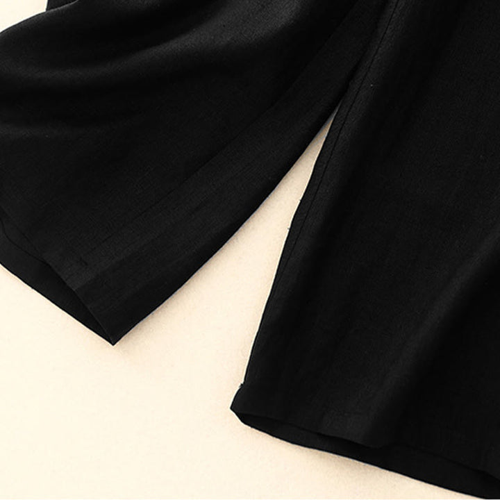 Buddha Stonesレディース 春 無地 シンプル 7-8丈 コットンパンツ ポケット付き - image 10