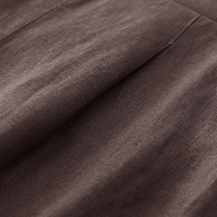 Buddha Stonesレディース 春 無地 シンプル 7-8丈 コットンパンツ ポケット付き - image 3