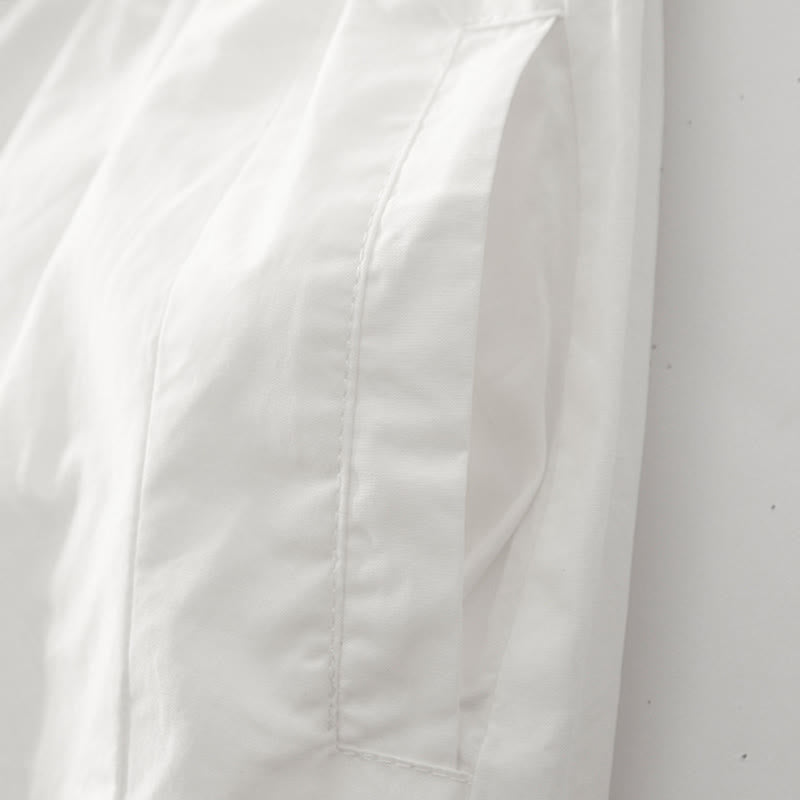 Buddha Stones無地 ハイウエスト プリーツデザイン レディース ハーレムパンツ ポケット付き - image 12