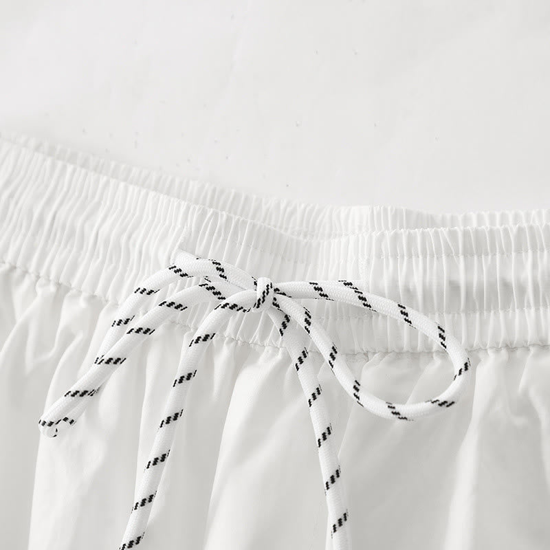 Buddha Stones無地 ハイウエスト プリーツデザイン レディース ハーレムパンツ ポケット付き - image 11