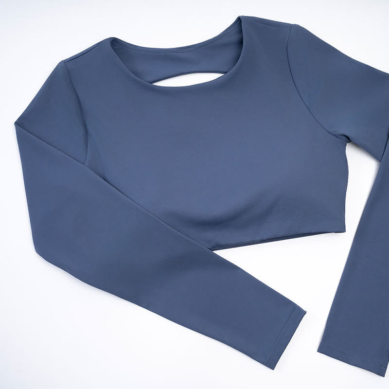 Buddha Stones長袖 バックレス ブラ スポーツ フィットネス ヨガ レディース タンクトップ - image 14