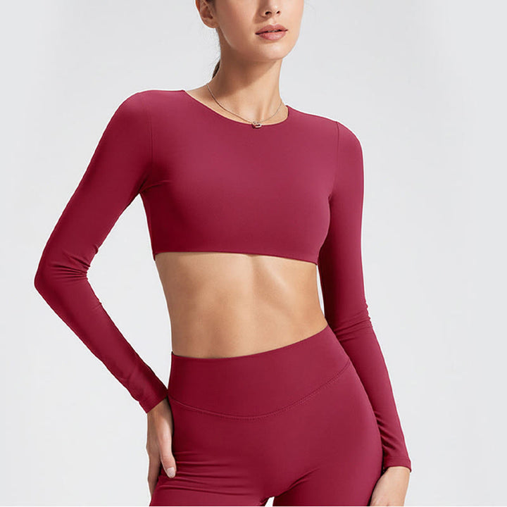 Buddha Stones長袖 バックレス ブラ スポーツ フィットネス ヨガ レディース タンクトップ - image 28