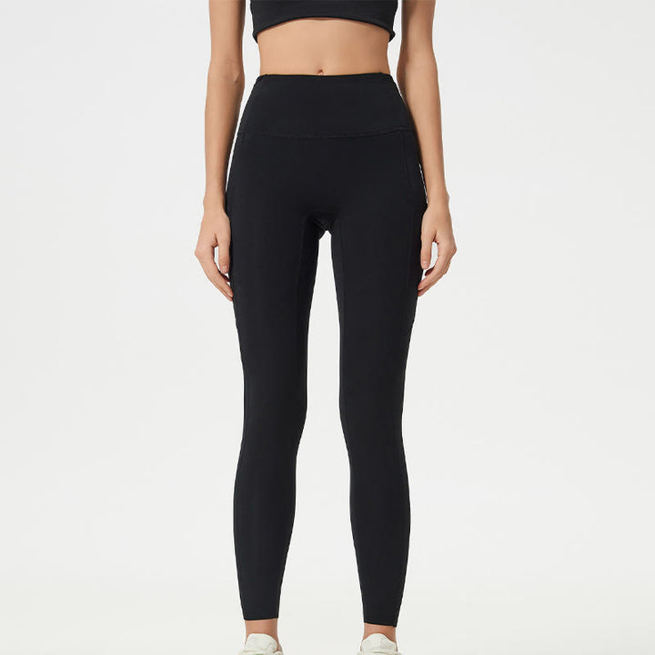 ブッダストーン 無地 ハイウエスト スポーツ フィットネス レギンス レディース ヨガパンツ - 黒 - US14、 UK/AU18、 EU46 (2XL) - image 16
