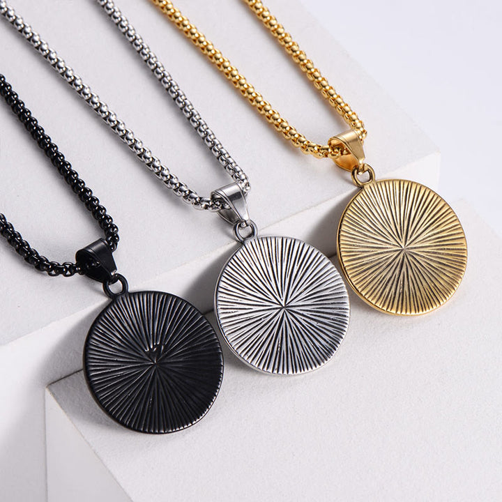 Buddha Stonesチタンスチール イービルアイ バランス ネックレス ペンダント - image 9