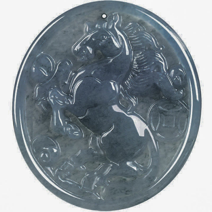 Buddha Stones午年翡翠 幸運 豊穣 ネックレス ペンダント - image 9