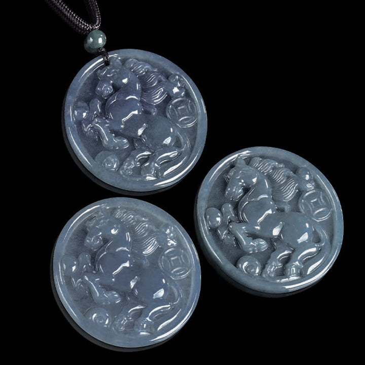 Buddha Stones午年翡翠 幸運 豊穣 ネックレス ペンダント - image 11