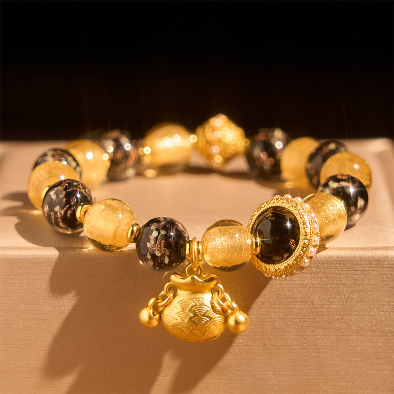 Buddha Stones福文字 柳生ガラス 祝福ブレスレット - image 1