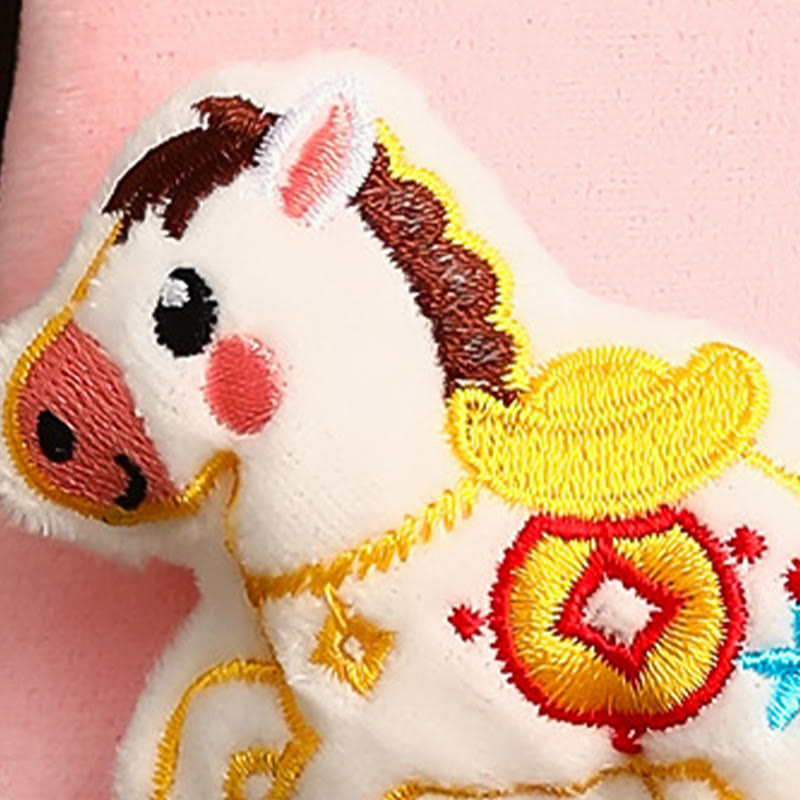 2026年午年丑年Buddha Stones新年 福文字 インゴット 模様 刺繍 中国の赤い封筒 - image 6